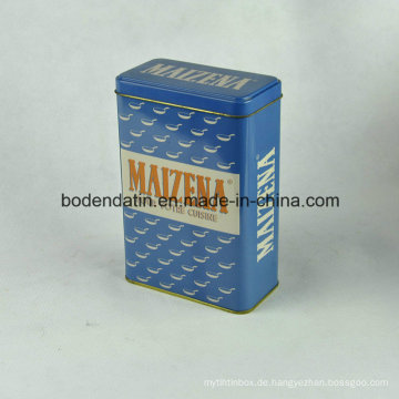 Kundenspezifische Metall-Zinn-Box für Tee mit rechteckiger Form